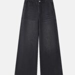 بنطلون نسائي جينز Super Wide High-Waist Full-Length