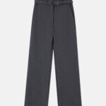 بنطلون نسائي مع حزام Regular-Fit