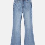بنطلون نسائي جينز Flare High-Waist Full-Length