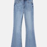 Women Flare High-Waist Full-Length Jeans Trouser