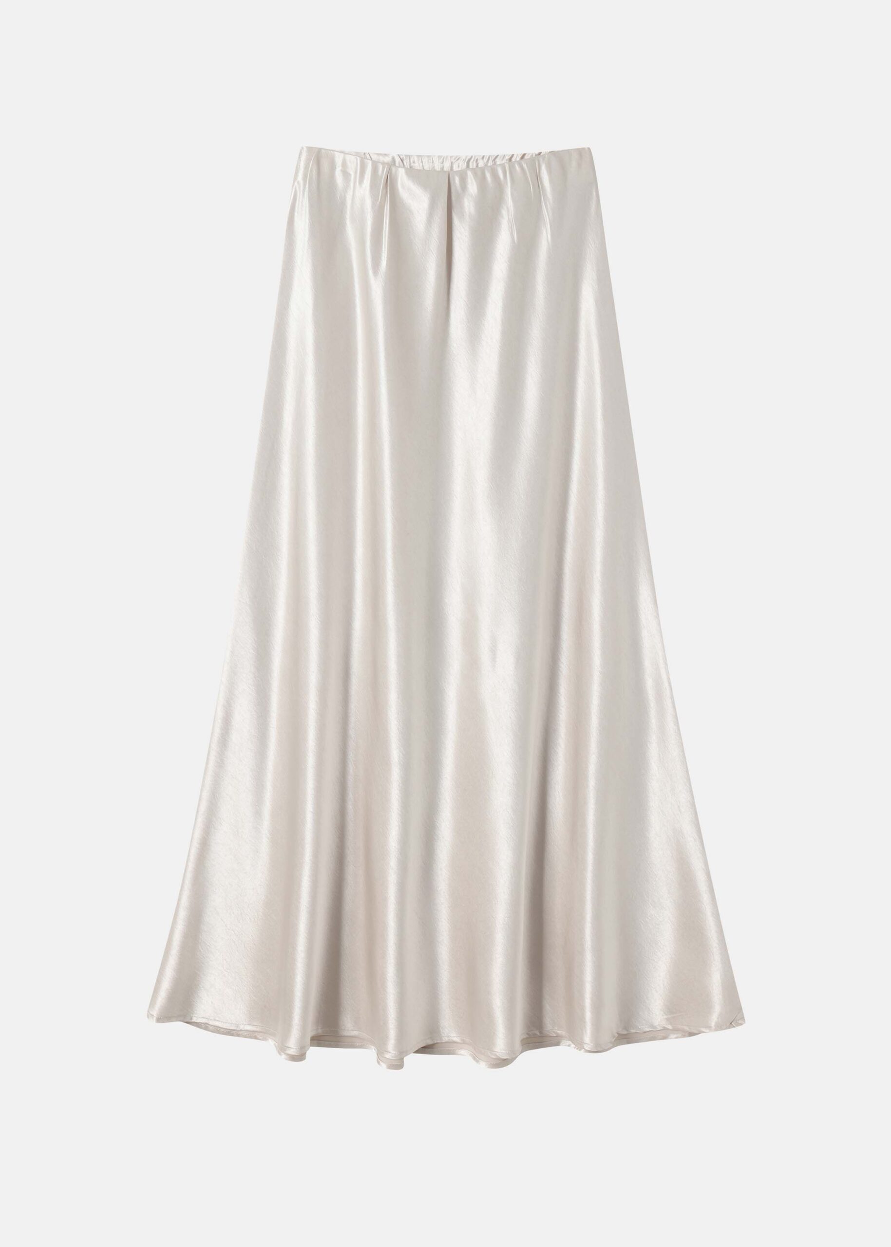 6226211026162-a Women Satin Midi Skirt - Image 1