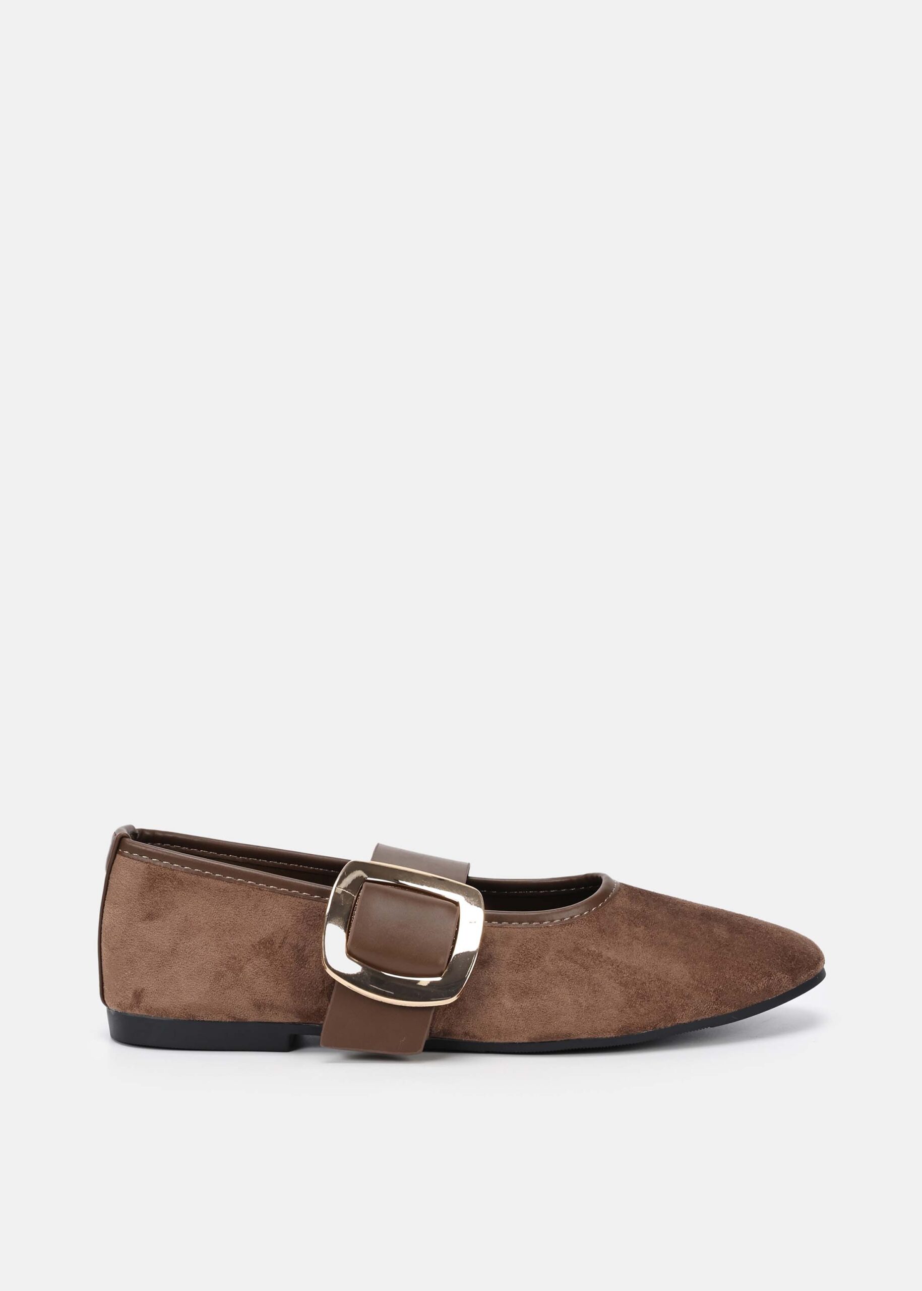 6226213000744-a Women Suede Ballerina - Image 1