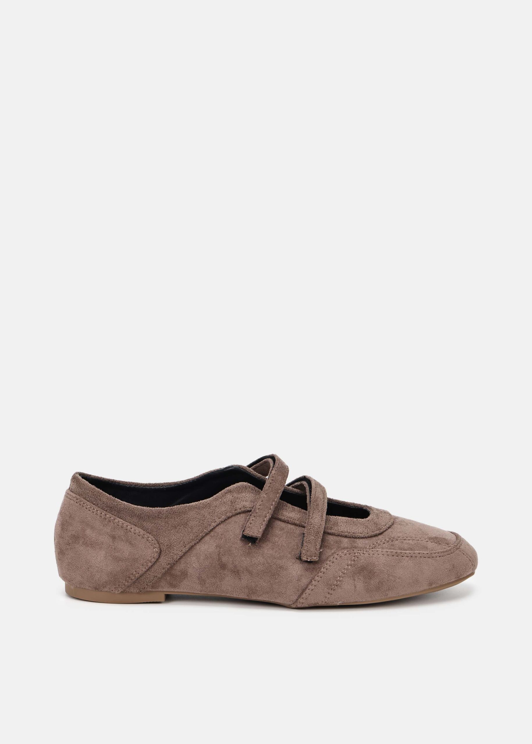 6226213046244-a Women Casual Suede Ballerina - Image 1