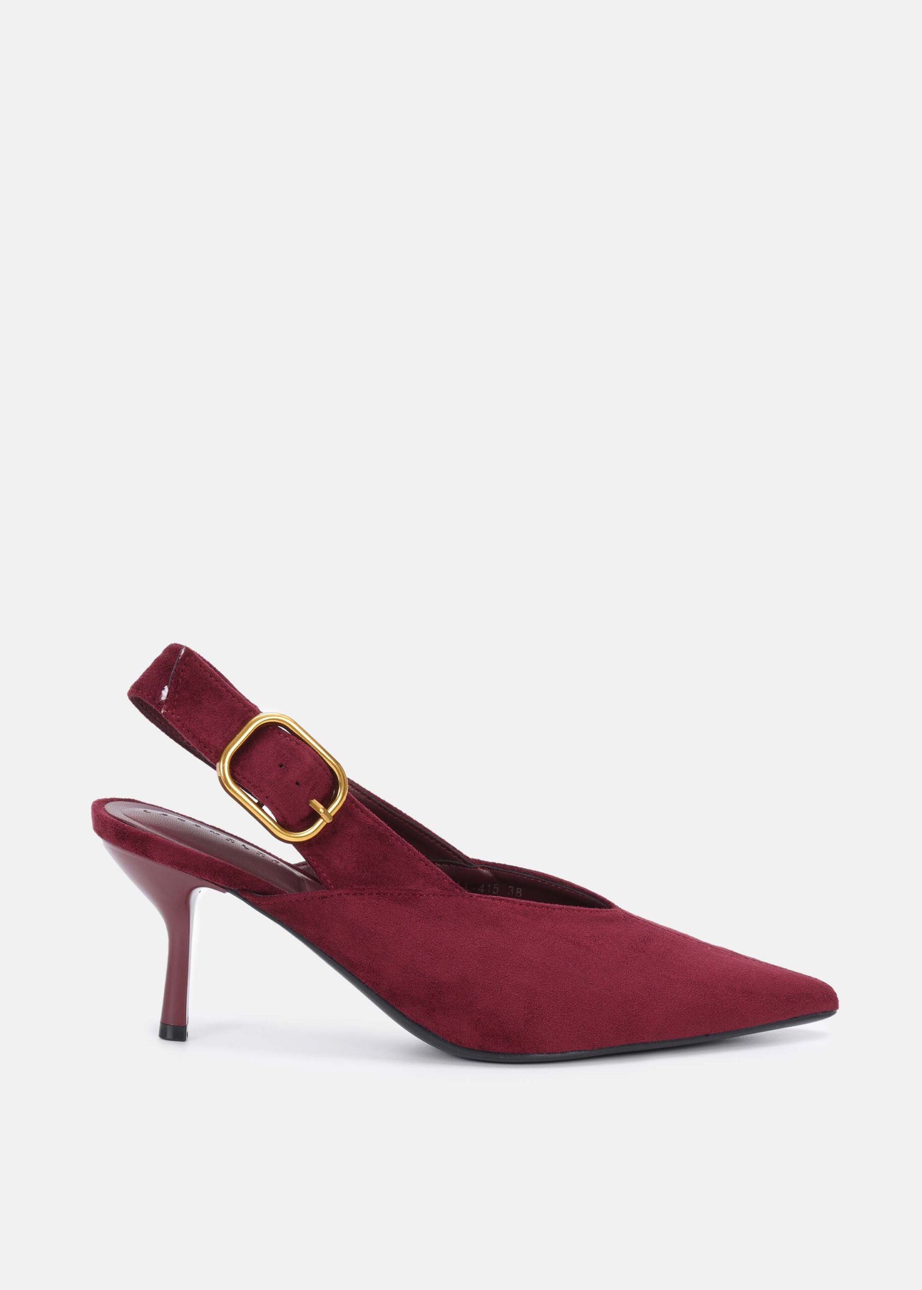 6226213047057-a Women Suede Heels Shoes - Image 1