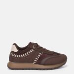 Women Lace-Up Suede Sneankers