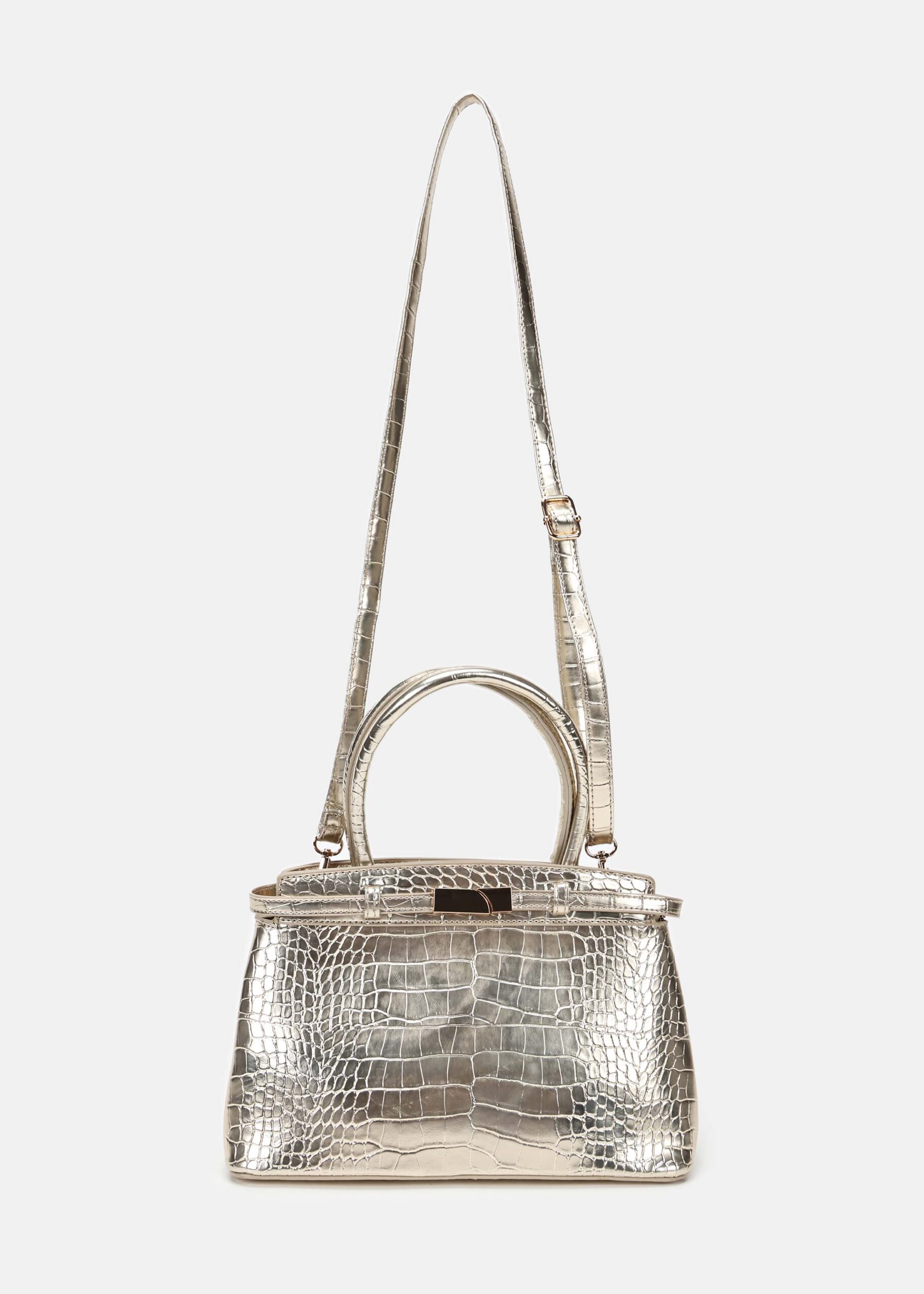 6226214021932-a Women Croc-Embossed Bag - Image 1