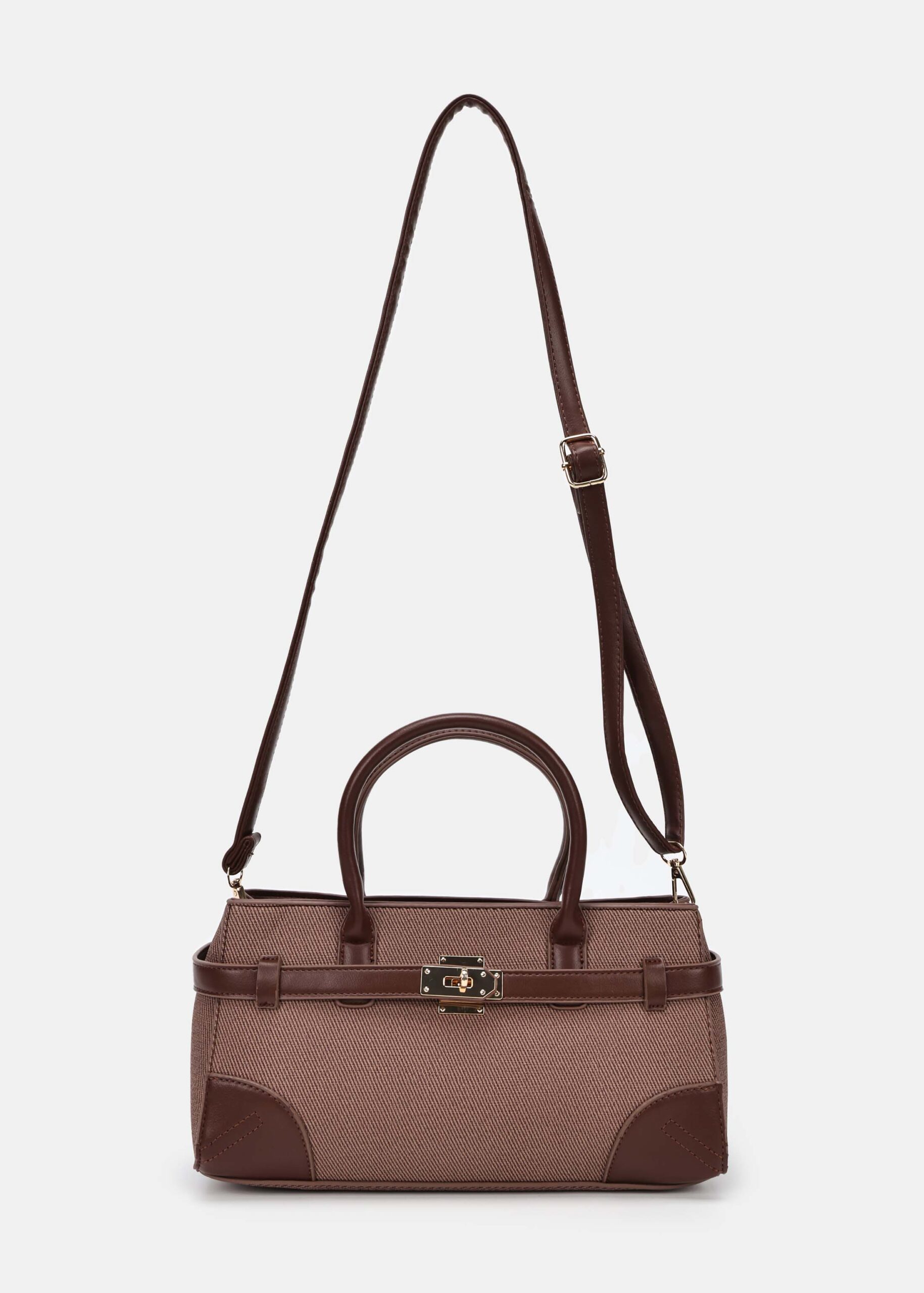 6226214022042-a Women Fabric and Leather Bag - Image 1
