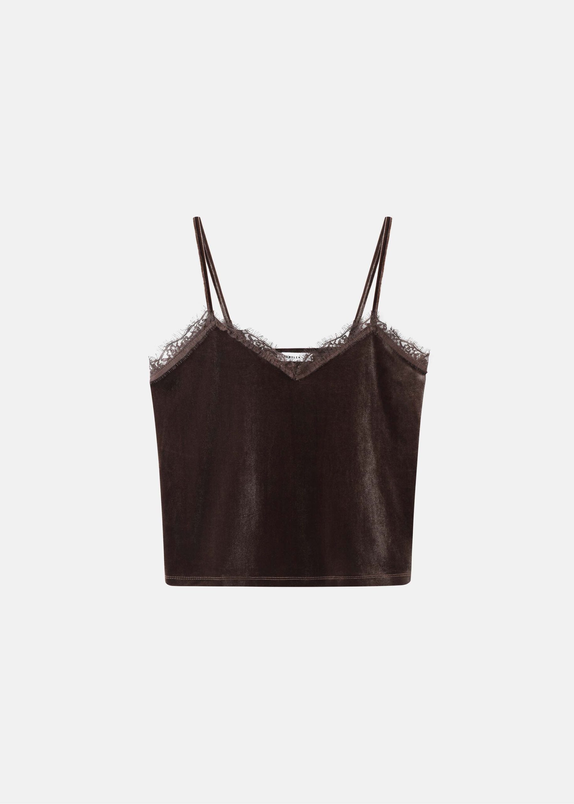 6226216006044-a Women Velvet Sleeveless Top - Image 1