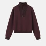 Women Quarter-Zipper Sweatshirt
