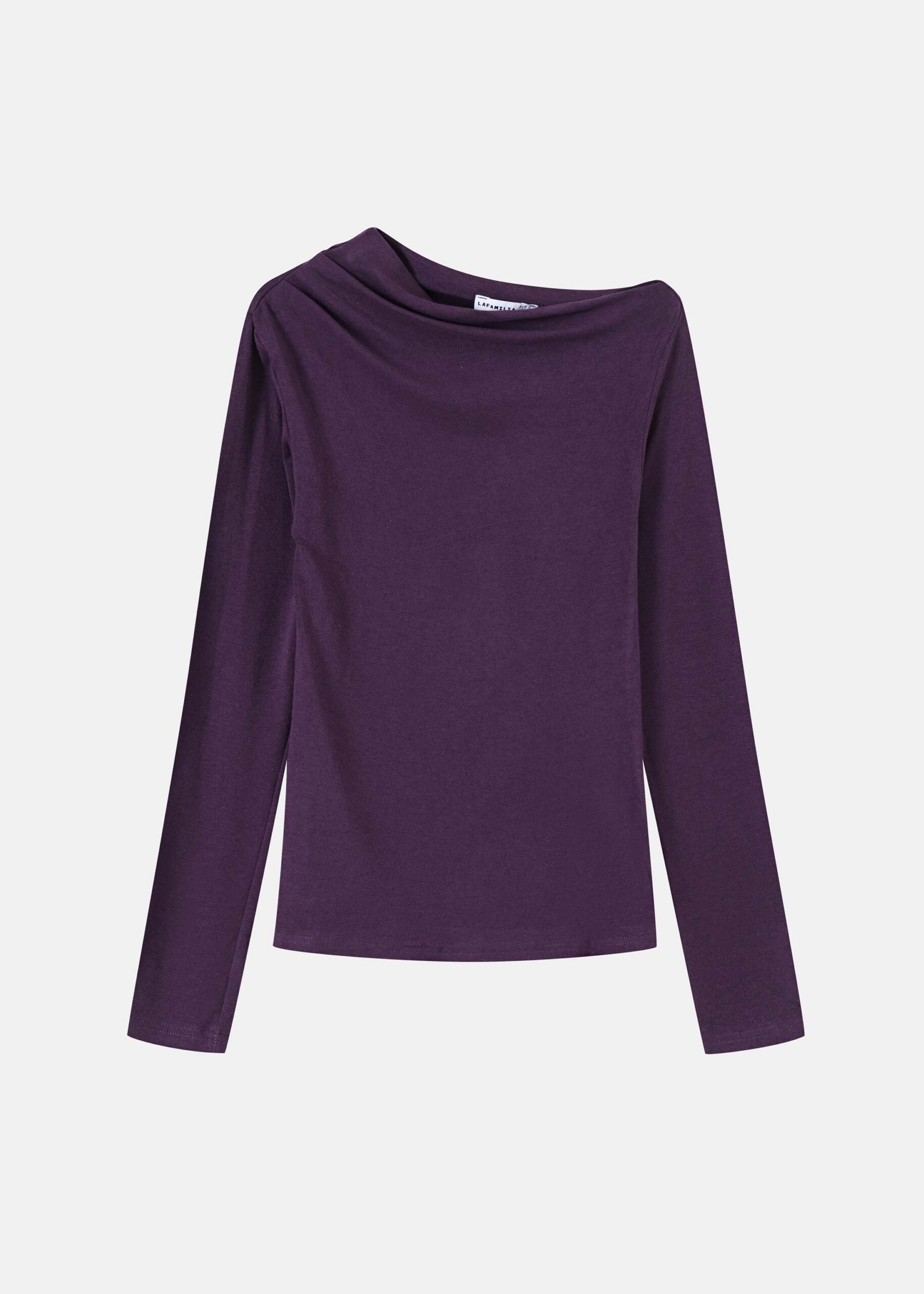 6226216013915-a Women Asymmetrical Long-Sleeves Top - Image 1