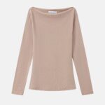 Women Boat-Neck Long-Sleeves Top