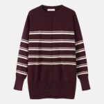 Women Striped Crew-Neck Sweater