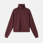Women High-Neck Sweatshirt With Zipper