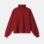 Women Quarter-Zipper Sweatshirt