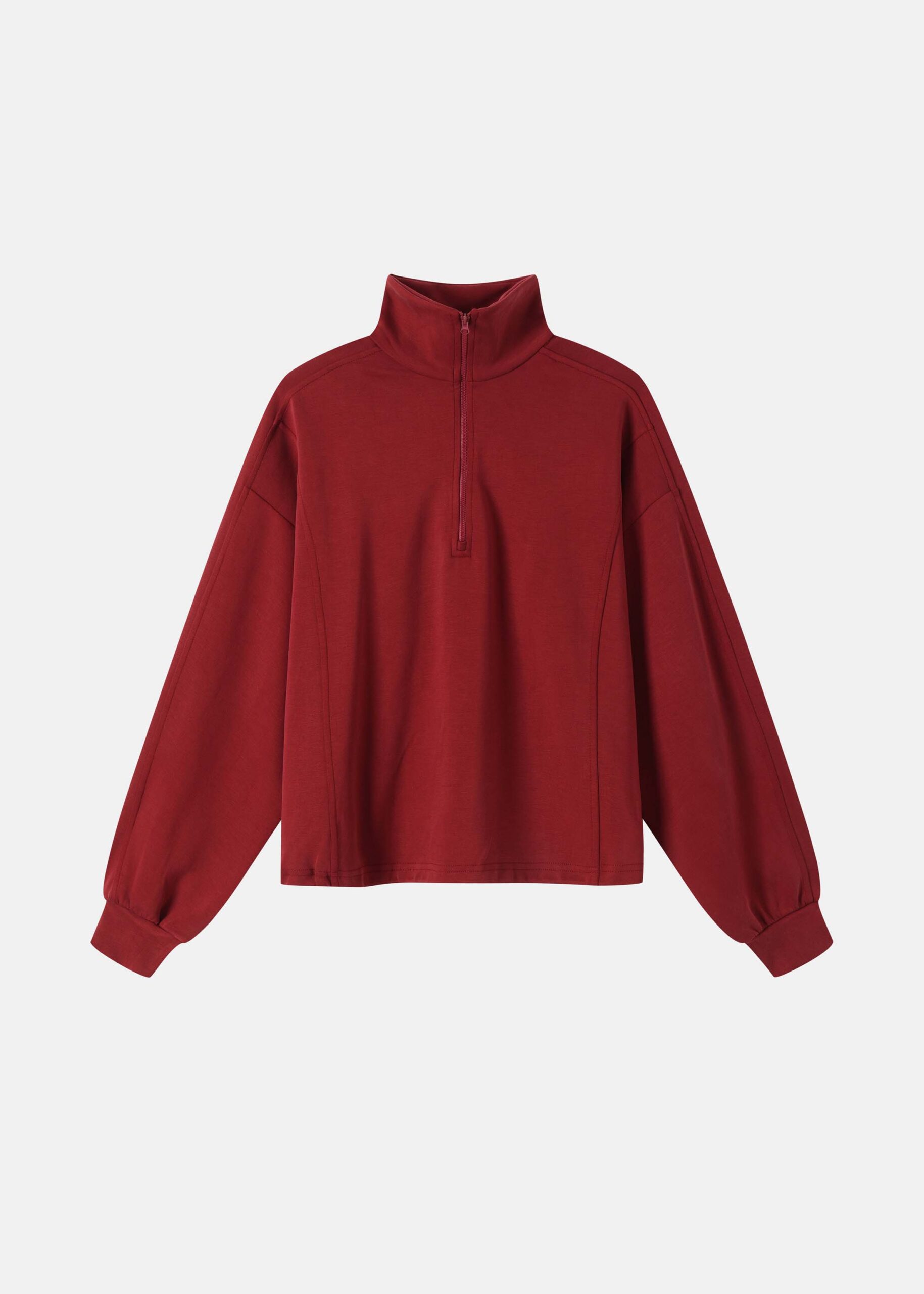 6226216032821-a Women Quarter-Zipper Sweatshirt - Image 1
