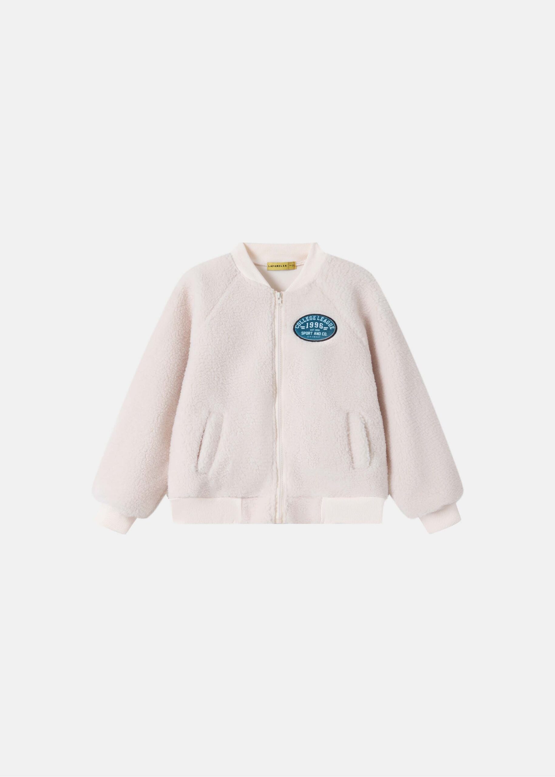 6226303020604-a Kids Boy Fleece Textured Jacket - Image 1