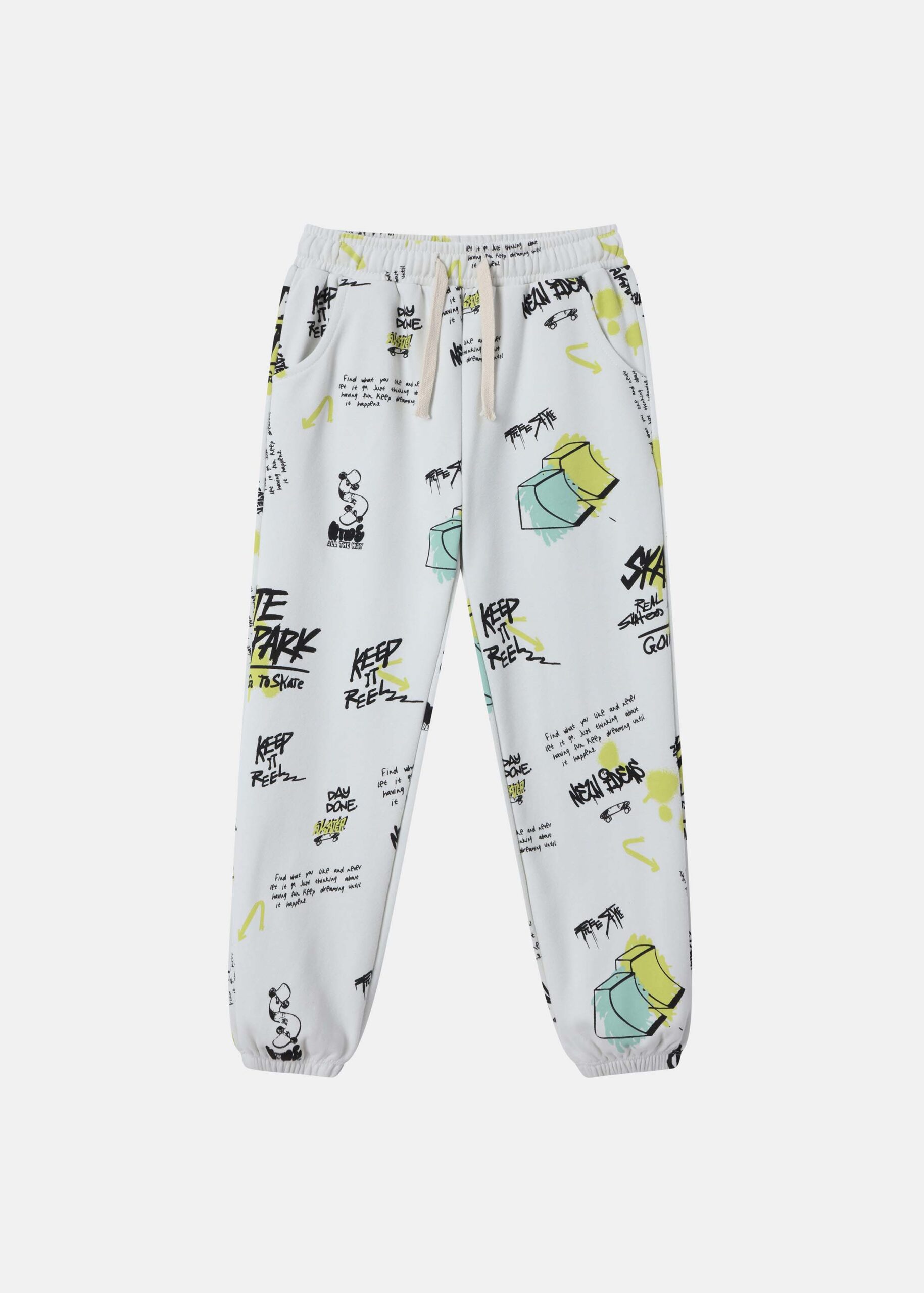 6226308013803-a Kids Boy Printed Sport Trouser - Image 1