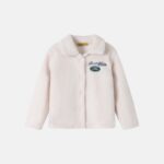 Kids Boy Fleece Textured Jacket