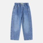 Kids Girl Strass Decor Jeans Trouser