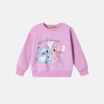 سويتشيرت أطفال بناتي بطباعة "Stitch"