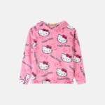 هودي أطفال بناتي بطباعة "Hello Kitty"
