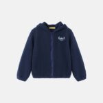 Kids Girl Fleece Textured Jacket