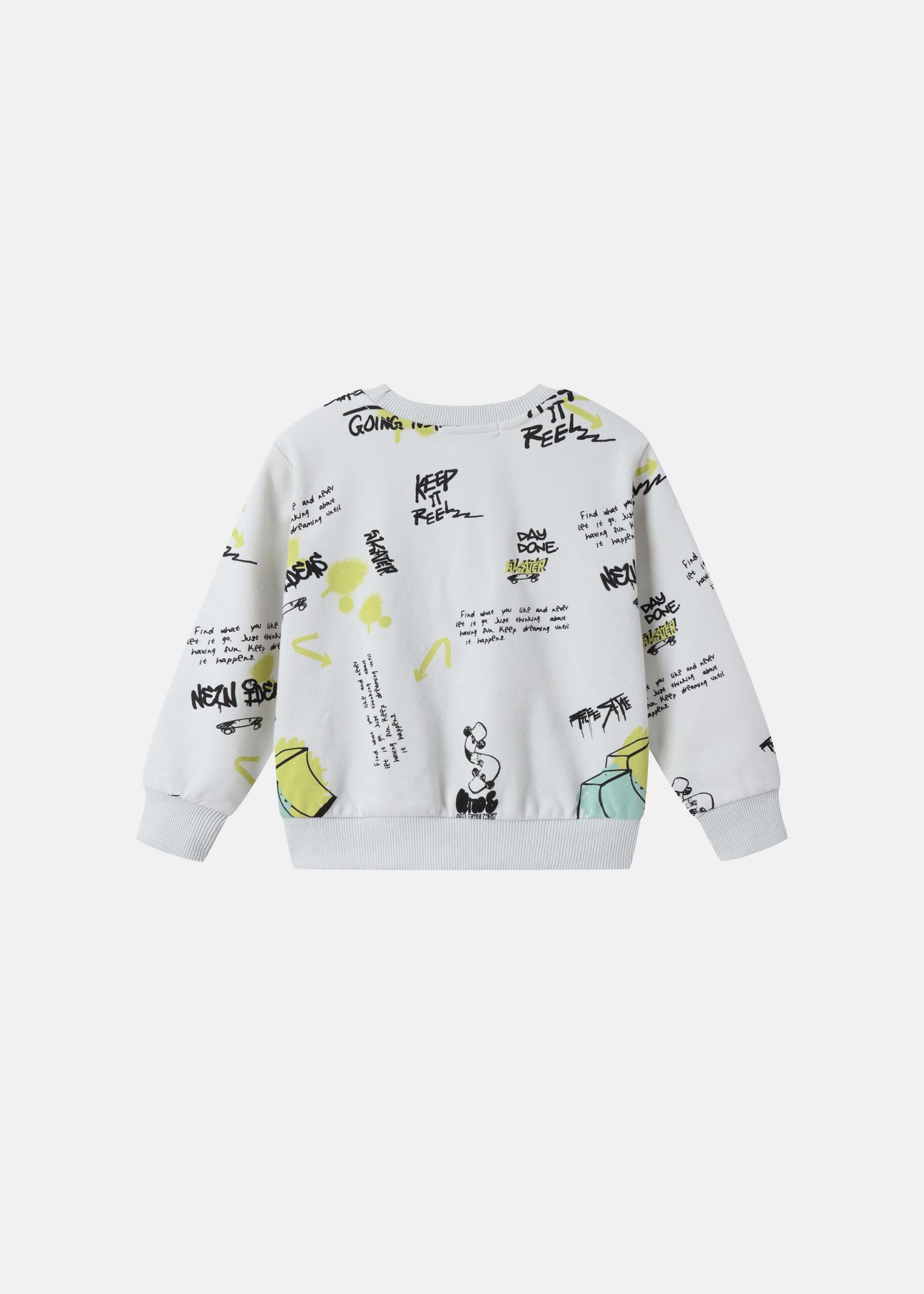 6226516014503-a Baby Boy Printed Sweatshirt - Image 1