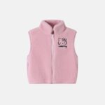 Baby Girl Fleece Textured Vest