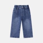 Baby Girl Strass Decor Jeans Trouser