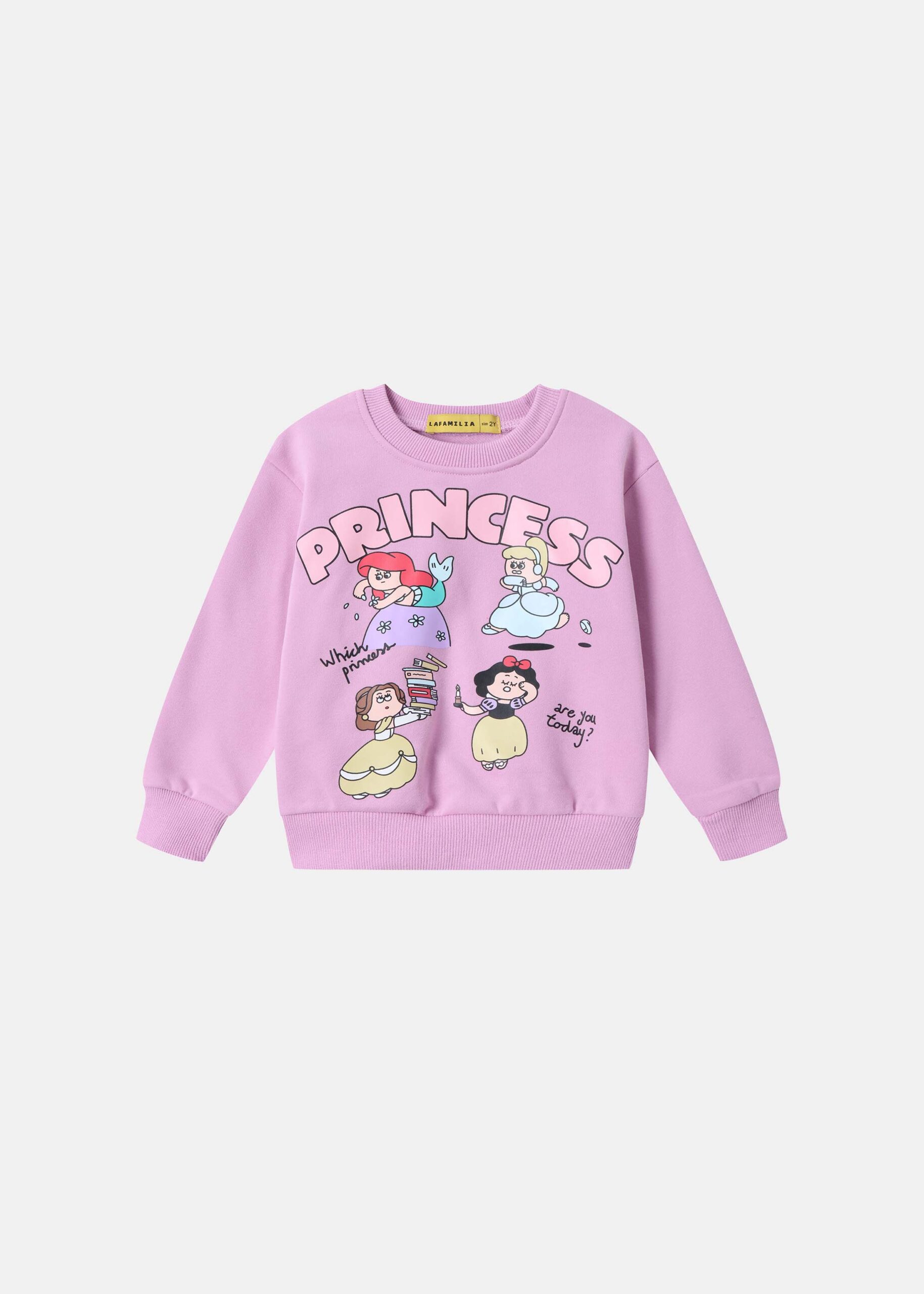 6226616018015-a Baby Girl "Princess" Printed Sweatshirt - Image 1