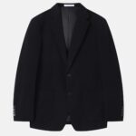 Men Twill-Textured Blazer