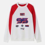 Men Sweatshirt with Racing Graphics