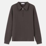 Men Quarter-Zip Polo Sweatshirt