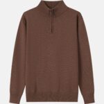 Men Half-Zip Knit Sweater
