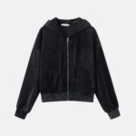 Women Velvet Zip-Up
