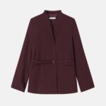 Women Belted Blazer