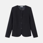 Women Round Neckline Blazer