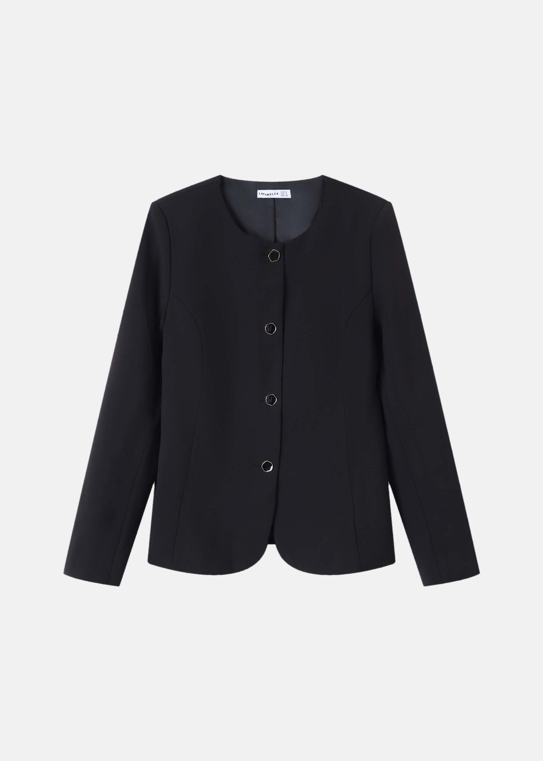 6226203030501-a Women Round Neckline Blazer - Image 1