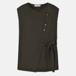 Women Belted Knitted Vest