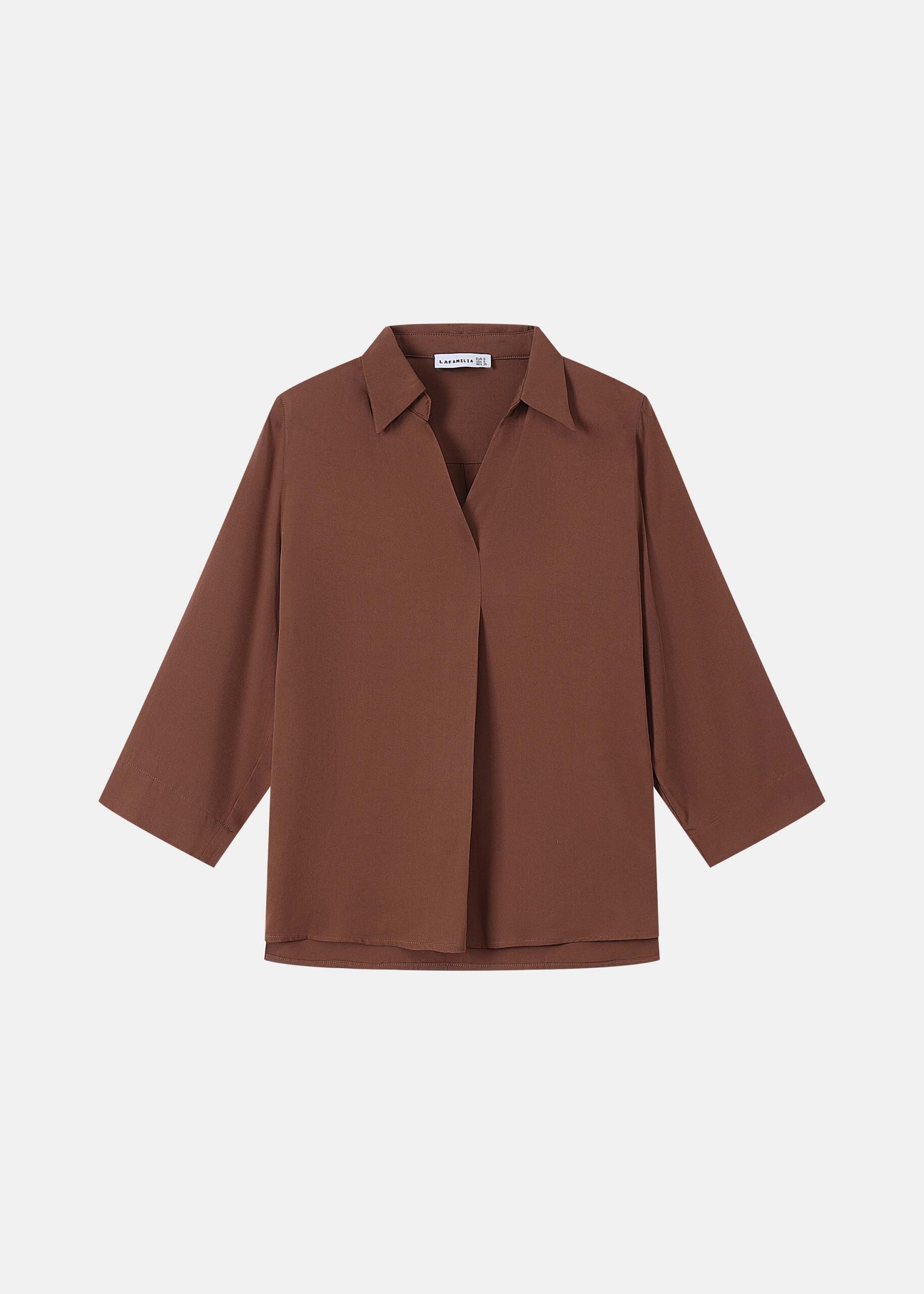6226204007716-a Women Johnny Collar Blouse - Image 1