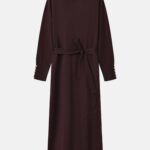 Women Knitted Belted Dress