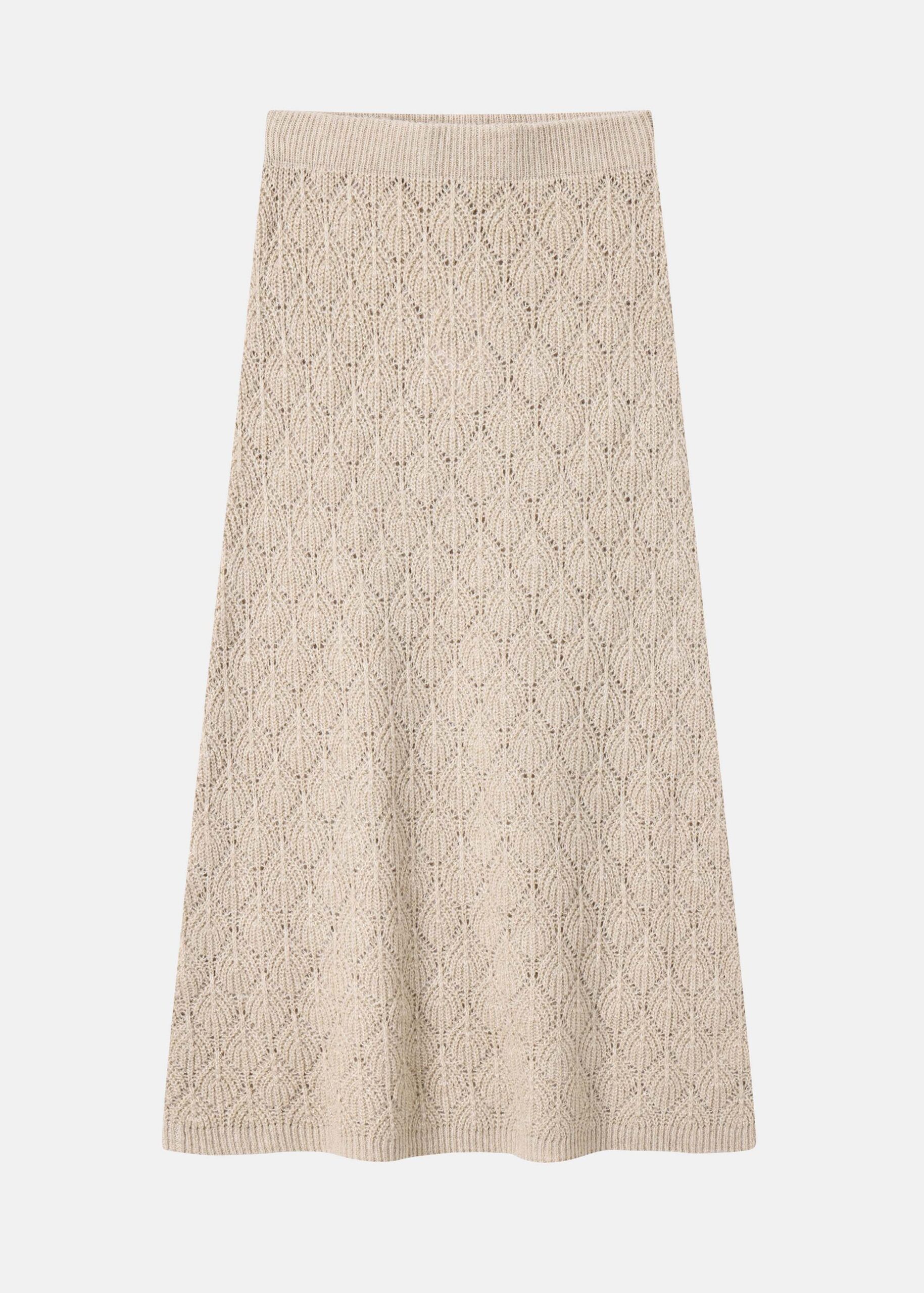 6226211039503-a Women Knitted Midi Skirt - Image 1