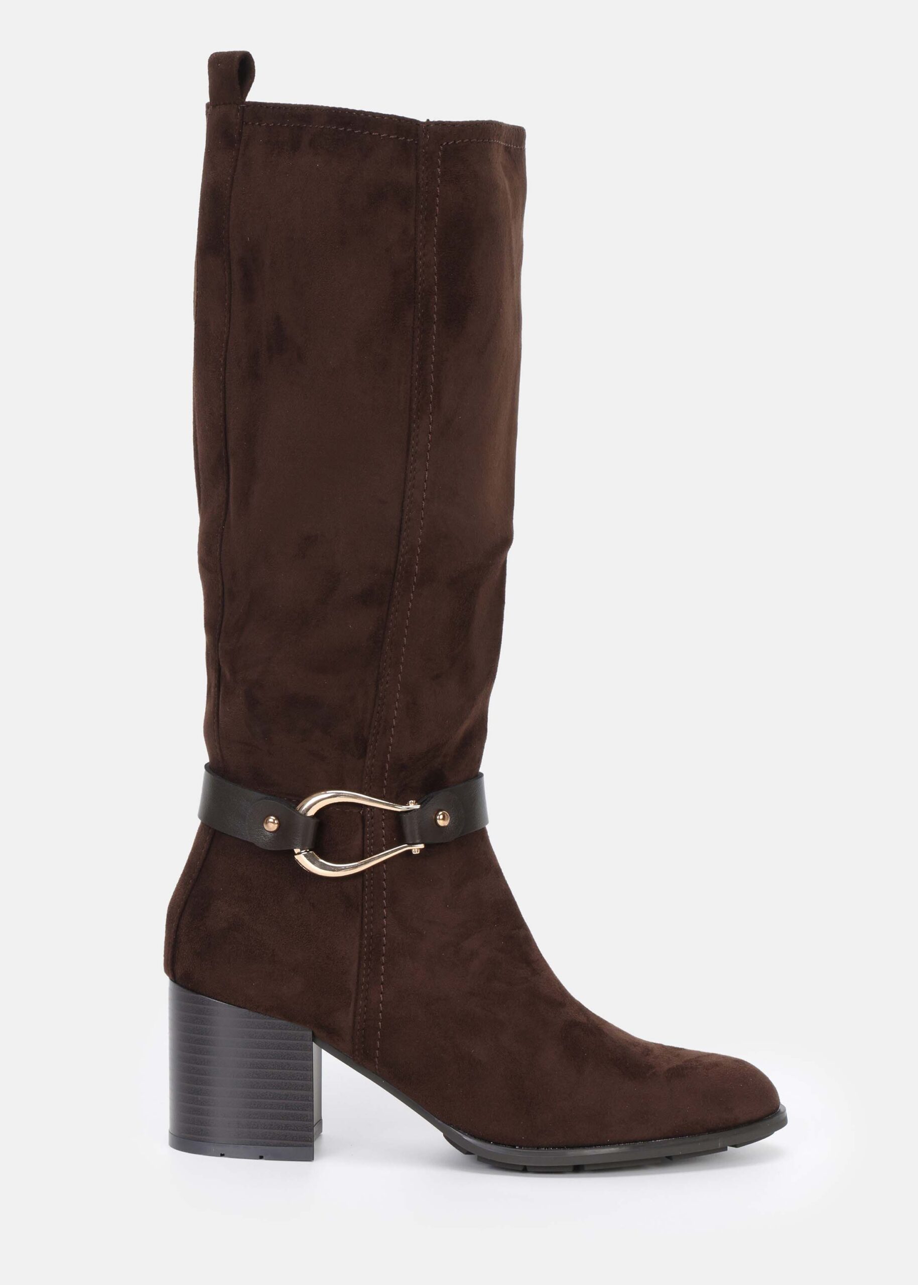 6226213001616-a Women Knee-High Suede Boots - Image 1