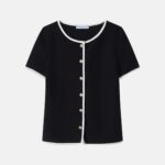 Women Round-Collar Cardigan