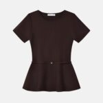 Women Belted Knitted Top