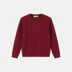 Kids Boy Crew-Neck Cable-Knit Sweater
