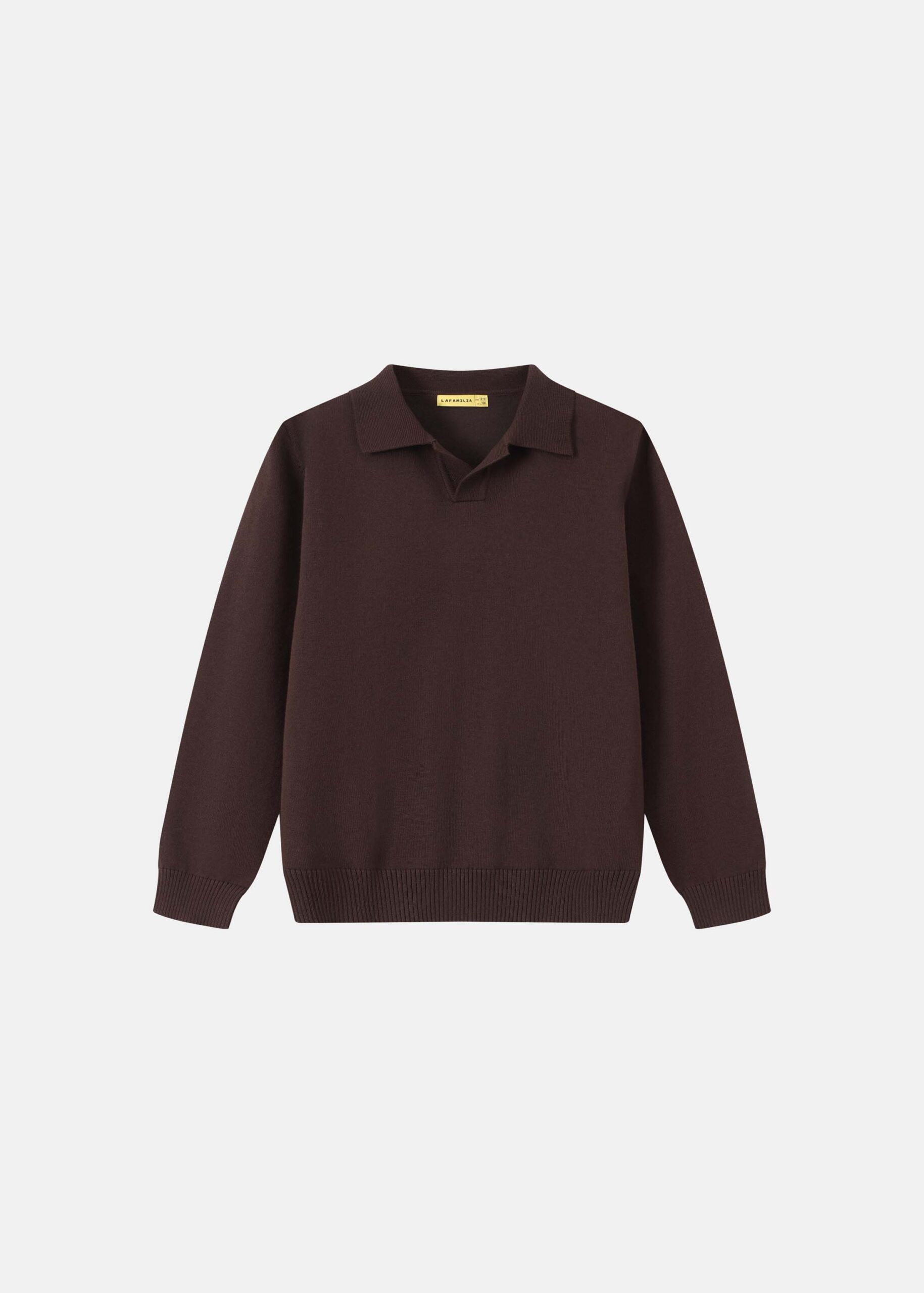 6226316029342-a Kids Boy Long-Sleeve Knit Polo Shirt - Image 1