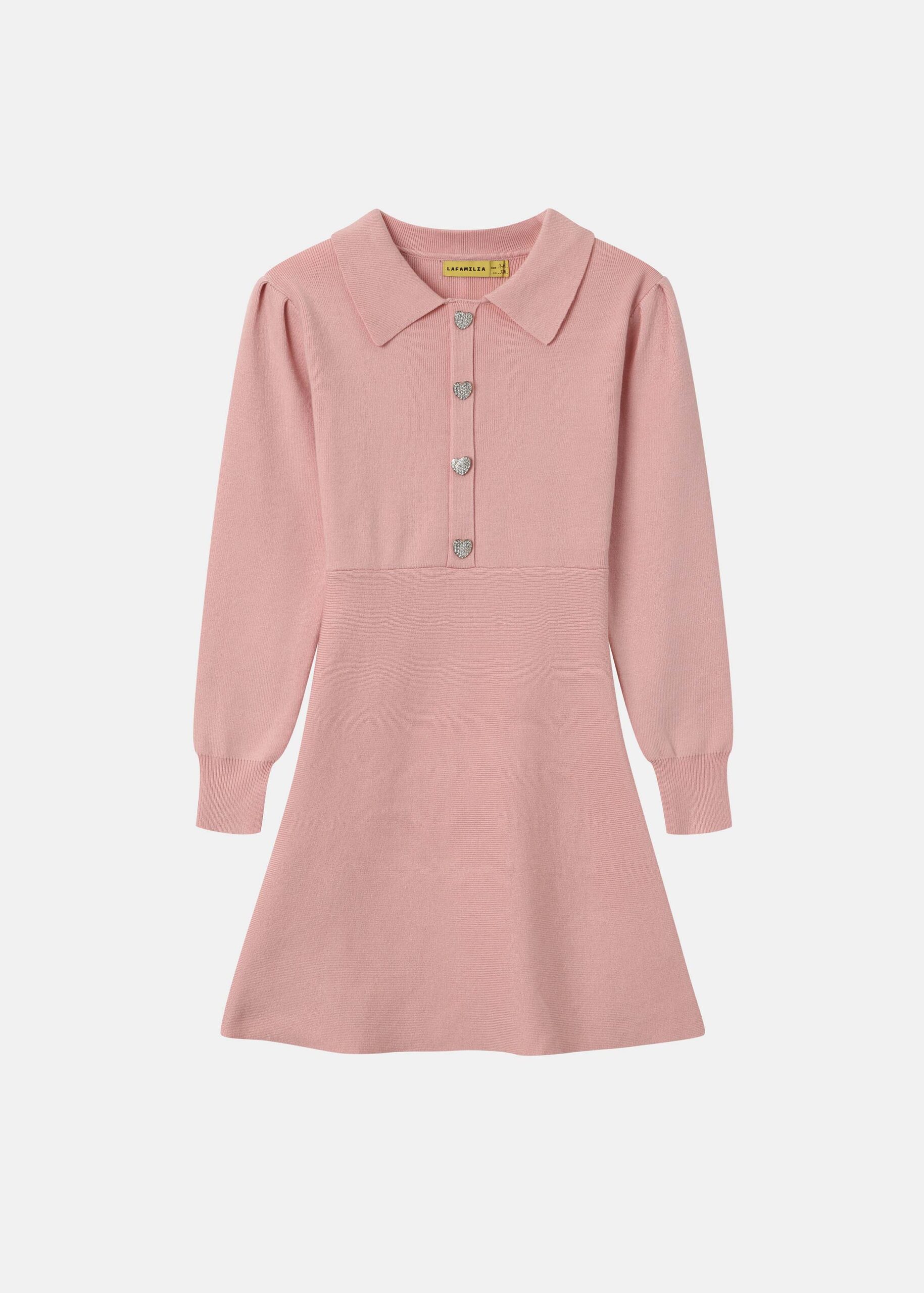 6226409027613-a Kids Girl Knitted Dress - Image 1
