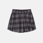 Kids Girl Checkered Skirt-Short