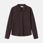Women Hidden Placket Shirt
